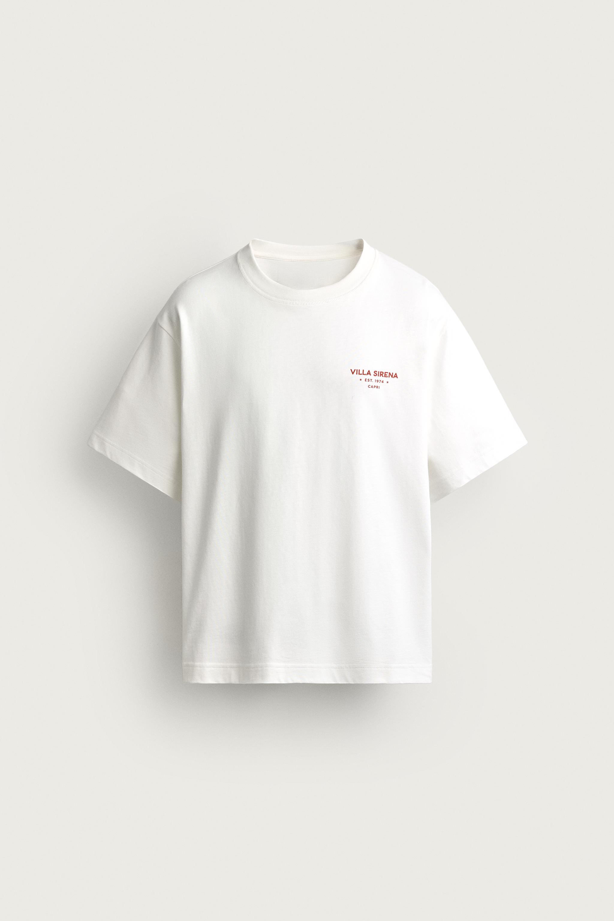 RELAXED FIT CONTRAST PRINT T-SHIRT